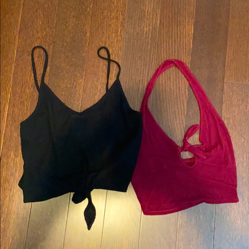 Two cute crop tops/tank tops